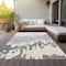 Homeroots 9' X 12' Gray And Silver Abstract Washable Indoor Outdoor Area Rug 613630 - alternate 2