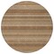 Homeroots 8' Taupe And Brown Round Striped Washable Indoor Outdoor Area Rug 610620 - alternate 3