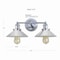 Jonathan Y July 17.5" 2-Light Industrial Farmhouse Metal Vanity Light, Chrome JYL7424A - alternate 2