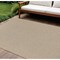 Homeroots 9' X 12' Natural And Light Brown Geometric Indoor Outdoor Area Rug 551539 - alternate 1