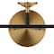 Jonathan Y Caleb 22" 3-Light Contemporary Transitional Iron/Glass LED Vanity Light, Brass Gold/Black/White JYL9058B - alternate 4