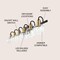 Jonathan Y Marais 44.25" 6-Light Iron/Glass Rustic Vintage LED Vanity Light, Black/Brass Gold JYL3557A - alternate 3