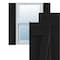 Ekena Millwork True Fit PVC Two Board Joined Board-n-Batten Shutters w/Z-Bar, Black , 10 3/4W x 80H, PR TFP102BBF11X080BL - alternate 1