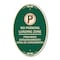 Signmission Loading Zone - Prohibido Estacionamiento Zona, 12 In X 18 In Architectural, Heavy Gauge Aluminum A-OV-G-1218-23883 - alternate 1