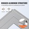 Vevor Gutter Guard 5 in Wide 104 ft Length Cover Mesh Leaf Debris Protection 5in-104 - alternate 4