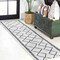 Jonathan Y Derya Tribal Diamond Trellis Ivory/Black 2 ft. x 10 ft. Indoor/Outdoor Runner Rug SMB129D-210 - alternate 1