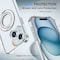 Alpha Digital iPhone 15 PLUS Case w/ Magnetic Ring Stand- Full Protection, Soft Flex -360 shockproof IP15P-CLEAR - alternate 2