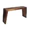 Homeroots 60" Copper Aluminum Sled Console Table 488849 - alternate 2