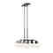Jonathan Y Julian 33.5" 8-Light Farmhouse Bohemian Iron/Glass Linear LED Pendant, Oil Rubbed Bronze/Clear JYL7570A - alternate 1