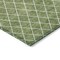 Homeroots 3' X 5' Green And Ivory Geometric Washable Indoor Outdoor Area Rug 596099 - alternate 2