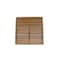 Homeroots Natural Teak 24" Square Shower Mat 554942 - alternate 2
