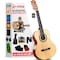 Pyle Beginner Acoustic Guitar Kit, 3/4 Junior Size All Wood Instrument with Full Accessory Kit, Picks PGACLS82 - alternate 1