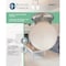 Boston Harbor Single Light Ceiling Fixture, 120 V, 60 W, 1-Lamp, A19 or CFL Lamp, Brushed Nickel Fixture F3BB01-3375-BN - alternate 2