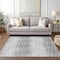 Homeroots 3' X 5' Gray And Charcoal Abstract Washable Indoor Outdoor Area Rug 587410 - alternate 3