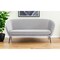 Homeroots 75" Light Gray Sofa With Black Legs 480908 - alternate 2