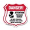 Signmission Pregnant Women Shield Sign Danger! Atten, 12 inch X 12 inch, Plastic Sign, 2PK SHI-P-2PACK-12-433 - alternate 1