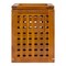 Happimess Junie Coastal Farmhouse Handcrafted Acacia Wood Indoor/Outdoor 2.7-Gallon Rectangular Grid Wastebas HPM1600A - alternate 4