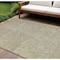 Homeroots 8' X 10' Ivory And Brown Abstract Washable Indoor Outdoor Area Rug 597049 - alternate 1
