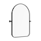 Homeroots 36" Black Metal Arch Framed Accent Mirror 691626 - alternate 3