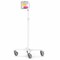 Compulocks iPad 10th-11th A16 Gen Space Enclosure Medical Rolling Cart Extended White MCRSTDEXW209IPDSW - alternate 1