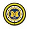 Holland Bar Stool University of Michigan 19 Double Neon Wall Clock Clk19BK - alternate 1