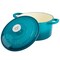 Crockpot Artisan 7 Quart Round Enameled Cast Iron Dutch Oven with Lid in Teal 137374.02 - alternate 2