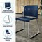 Flash Furniture HERCULES Kenai Navy Office Reception Stack Chair with Contoured Backrest and Gray Sled Base RUT-239AN-NV-GG - alternate 2