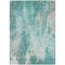 Homeroots 10' X 14' Teal Blue Peach And Ivory Abstract Washable Indoor Outdoor Area Rug 615889 - alternate 2