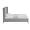 Homeroots Light Gray Velvet Upholstered King Bed Frame 544827 - alternate 3