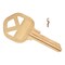 Kaba Ilco Big Head 5-Pin Blank Key Gold KW1-BIG - alternate 3
