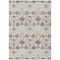 Homeroots 5' X 8' Ivory Brown And Gray Floral Washable Indoor Outdoor Area Rug 605426 - alternate 2
