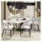 Leisuremod Entice Modern Leather Dining Chair with Iron Legs Open-Back Design in White, 4PK EC60W-4 - alternate 3