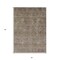 Homeroots 3' X 5' Brown And Tan Floral Washable Indoor Outdoor Area Rug 605711 - alternate 2