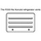 Jcj Enterpr Refrigerator Fits Norcold Refrigerators 20 Length x 114 Width Flat Stainless Steel R-300 - alternate 2