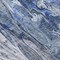Homeroots 8' Denim Blue And Navy Blue Round Abstract Washable Indoor Outdoor Area Rug 577928 - alternate 2