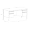 Hirsh Double Pedestal Office Desk W/ Center Drawer, 30 in D X 29.5 in H, 60 in W X Black / Maple 25052 - alternate 3