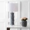 Jonathan Y Tiki 26.5" Ceramic LED Table Lamp, Grey JYL3015B - alternate 2