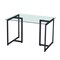 Homeroots 47" Clear And Black Glass And Metal Dining Table 568208 - alternate 2