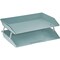 Acrimet Facility 2 Tier Letter Tray Side Load Letter Size Desktop File Organizer Plastic Solid Green 253.VO - alternate 1
