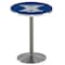 Holland Bar Stool Co 42" Stainless Steel Xavier Pub Table, 36" dia. Top L214S4236Xavier - alternate 1