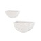 Homeroots Set of Two White Metal Geometric Half Moon Wall Planters 608676 - alternate 2