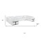 Homeroots White Italian Leather Power Reclining U Shaped Eight Piece Corner Sectional With Console 634671 - alternate 4