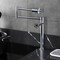 Kingston Brass Deck Mount Pot Filler Faucet with Knurled Handle, Polished Chrome KS4701RKZ - alternate 2