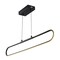 Jonathan Y Ned 39" Dimmable Adjustable Integrated LED Metal Linear Pendant, Black JYL7021B - alternate 4