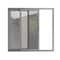 Vdomdoors Patio Exterior Metal-Plastic Sliding Doors / Patio 8166 Grey Ash 72" x 80" Right active door / Temp PATIO8166SS-7280-RH - alternate 1