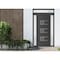 Vdomdoors Front Exterior Prehung Metal-Plastic Door, Manux 8933 Antracite Grey, 2 Side and Top Sidelite Trans MANUX8933EXD-ANT-W14+30+14xH80+14-RH - alternate 1