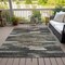 Homeroots 5' X 8' Charcoal Copper And Ivory Abstract Washable Indoor Outdoor Area Rug 612486 - alternate 3