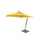 Bambrella 8.5' Square Bamboo Cantilever Umbrella with Yellow Canopy and 297lb Granite Base System 2.6m SQ-SW-S-Y-BS - alternate 1