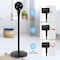 Ipower Stand fan, 7'', retro style, black HIFANSTANDRETRO7B - alternate 2