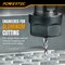 Powertec CNC Single Flute Solid Carbide End Mill, 4mm Cut Dia., 12mm L, 4mm Shank, Up-Cut Router Bits, 4PK 73072 - alternate 3